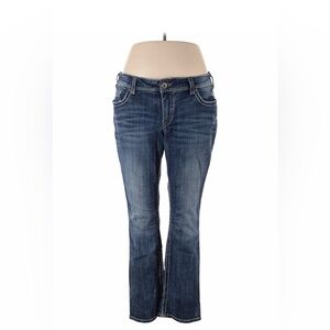 Silver Berkeley Jeans Women's size 20 Blue Bootcut Denim